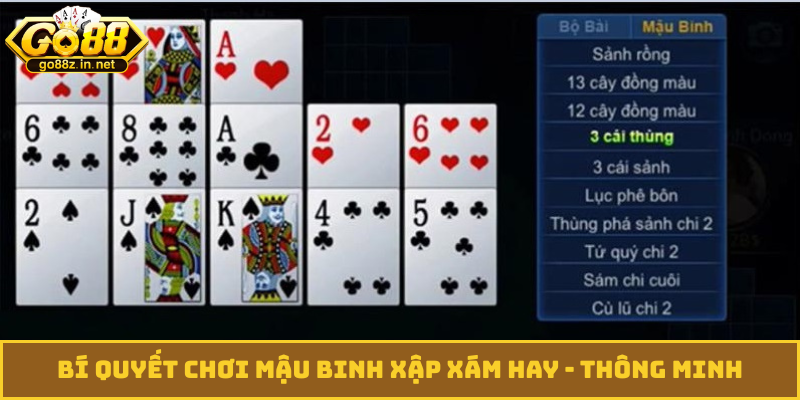 bí quyết chơi mậu binh xập xám hay