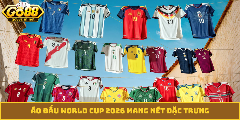 Áo đấu World Cup 2026 mang nét đặc trưng