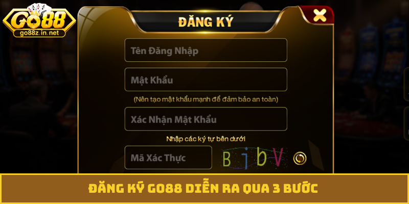 Đăng ký GO88 diễn ra qua 3 bước