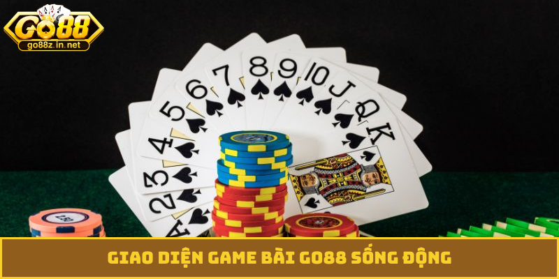 Giao diện game bài GO88 sống động