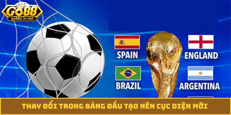 Thay đổi trong bảng đấu tạo nên cục diện mới